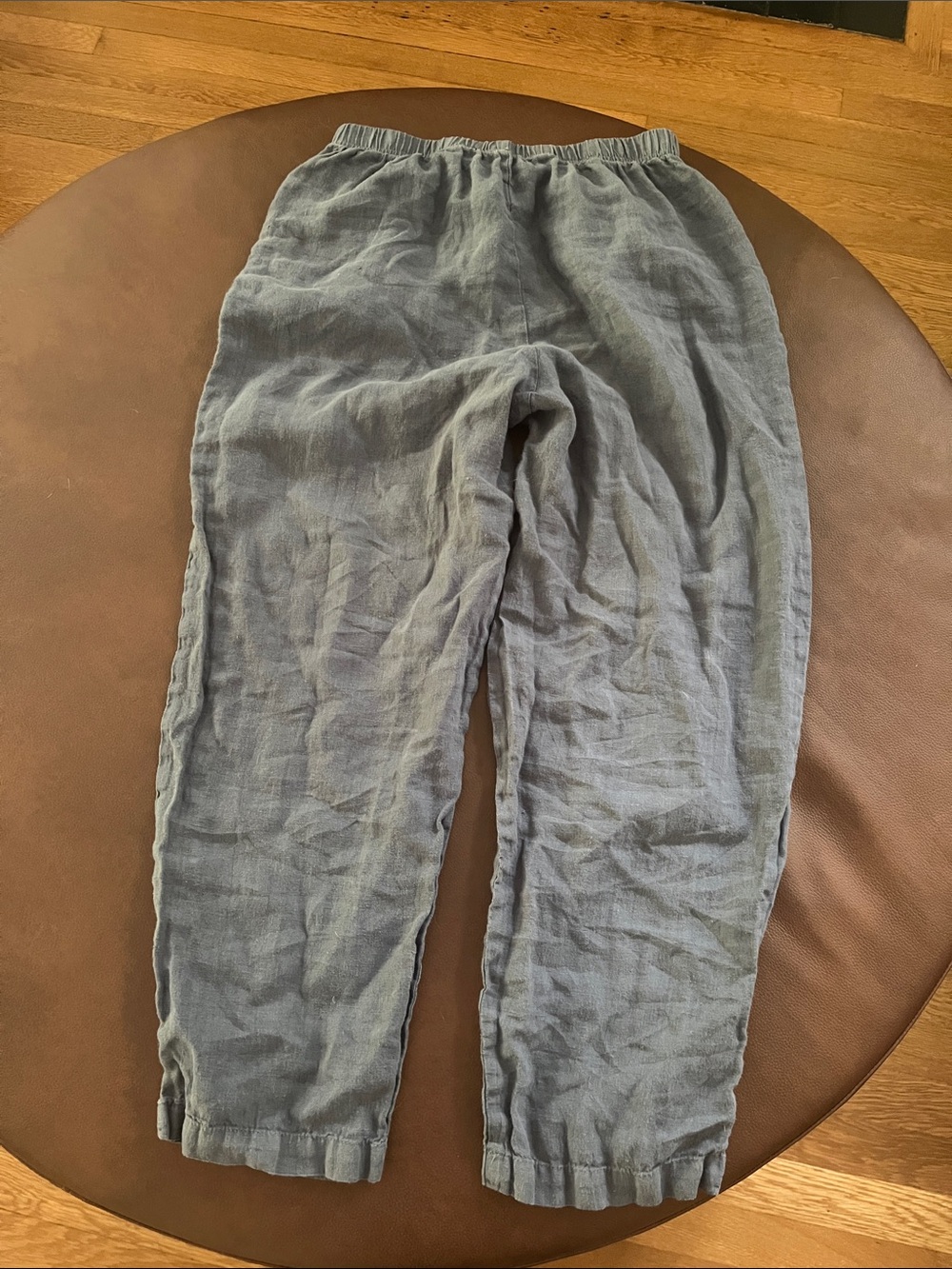 Cut loose cropped linen pants medium - Picture 5 of 7